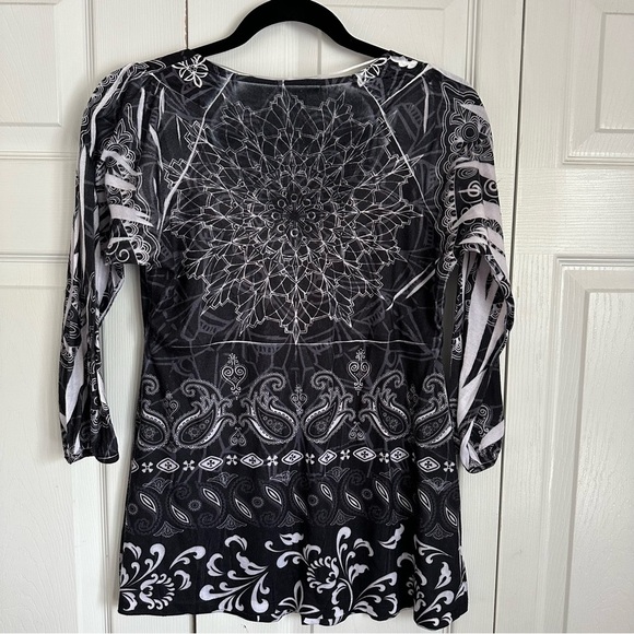 Energie Y2K Babydoll Womens Tunic Top Size S Whimsigoth Boho Fairy Grunge Witchy - Picture 4 of 13